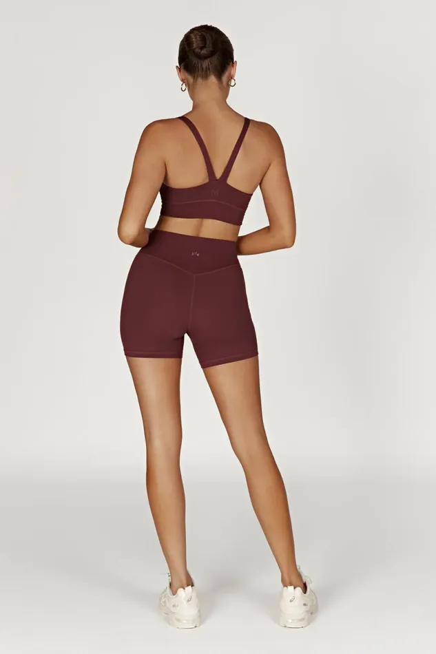 Meshki Activewear Carly Bike Shorts 8211 Mahogany Mahogany 8211 Women