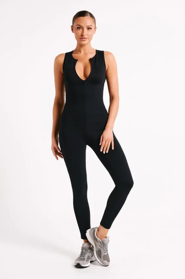 Meshki Activewear Malone Sleeveless Jumpsuit 8211 Black Black 8211 Women