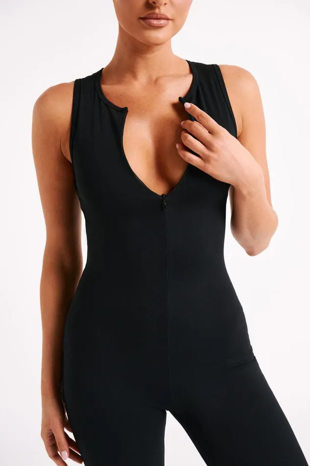 Meshki Activewear Malone Sleeveless Jumpsuit 8211 Black Black 8211 Women