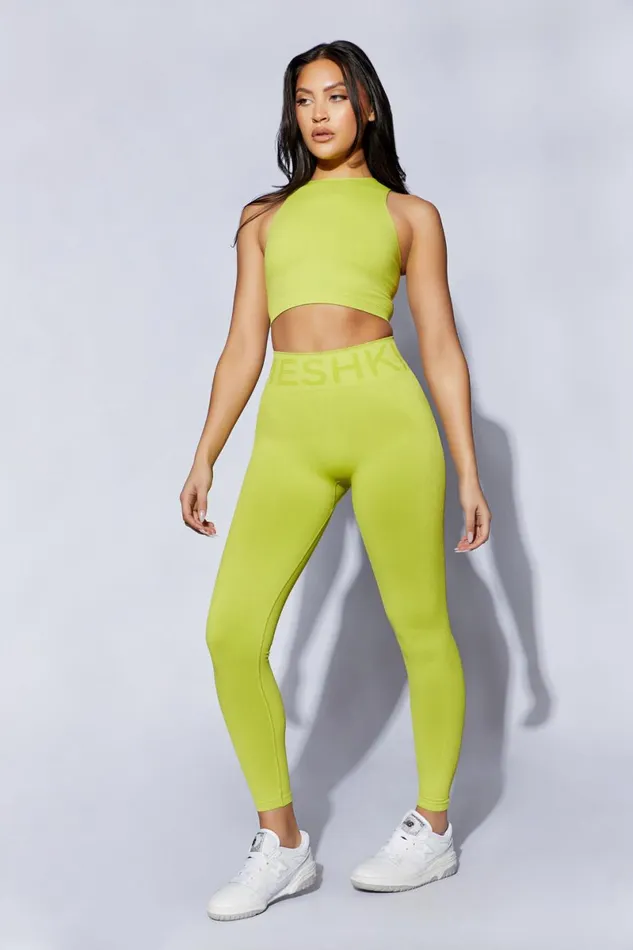 Meshki Activewear Pippa Racer Tank Top 8211 Lime Green Limegreen 8211 Women Meshki Activewear Pippa Racer Tank Top 8211 Lime Green Limegreen 8211 Women