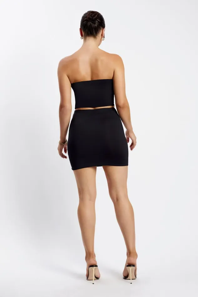 Meshki Basic Bottoms Harlow Mini Skirt 8211 Black Black 8211 Women Meshki Basic Bottoms Harlow Mini Skirt 8211 Black Black 8211 Women