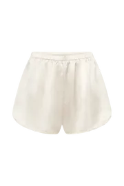 Meshki Basic Bottoms Meera Satin Shorts 8211 Ivory Ivory 8211 Women