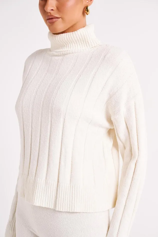 Meshki Basic Tops Cupid Long Sleeve Turtle Neck 8211 Ivory Ivory 8211 Women
