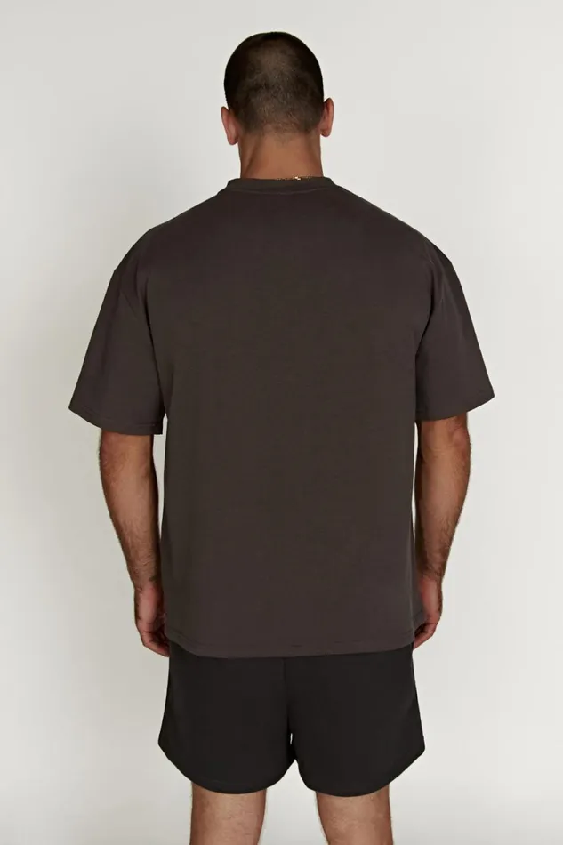Meshki Basic Tops Jaimie Oversized Unisex Tee 8211 Dusk Black Duskblack 8211 Women