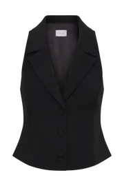 Meshki Basic Tops Mura Suiting Vest 8211 Black Black 8211 Women