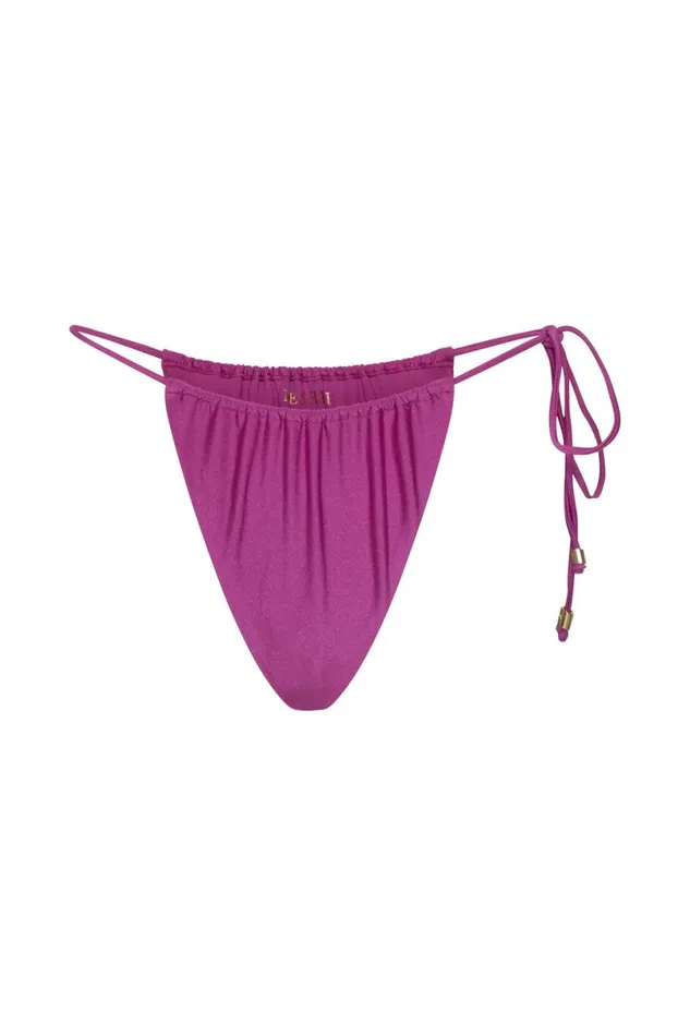 Meshki Bikini Bottoms Andie Ruched String Side Bikini Brief 8211 Violet Violet 8211 Women Meshki Bikini Bottoms Andie Ruched String Side Bikini Brief 8211 Violet Violet 8211 Women