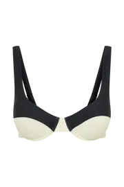 Meshki Bikini Tops Dolores Recycled Contrast Bikini Top 8211 Ivory Ivory 8211 Women