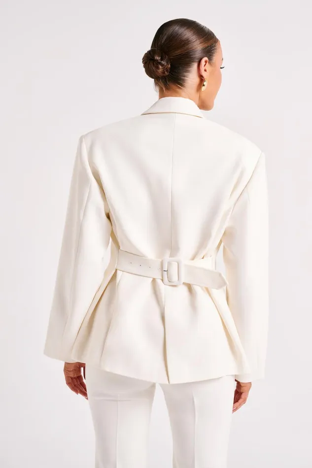 Meshki Blazers Addie Suiting Blazer 8211 Ivory Ivory 8211 Women