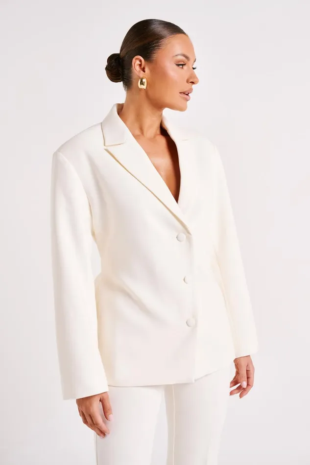Meshki Blazers Addie Suiting Blazer 8211 Ivory Ivory 8211 Women