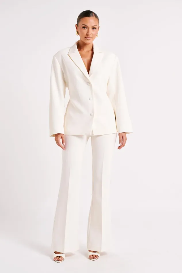 Meshki Blazers Addie Suiting Blazer 8211 Ivory Ivory 8211 Women