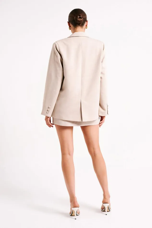 Meshki Blazers Drew Oversized Textured Blazer 8211 Natural Natural 8211 Women