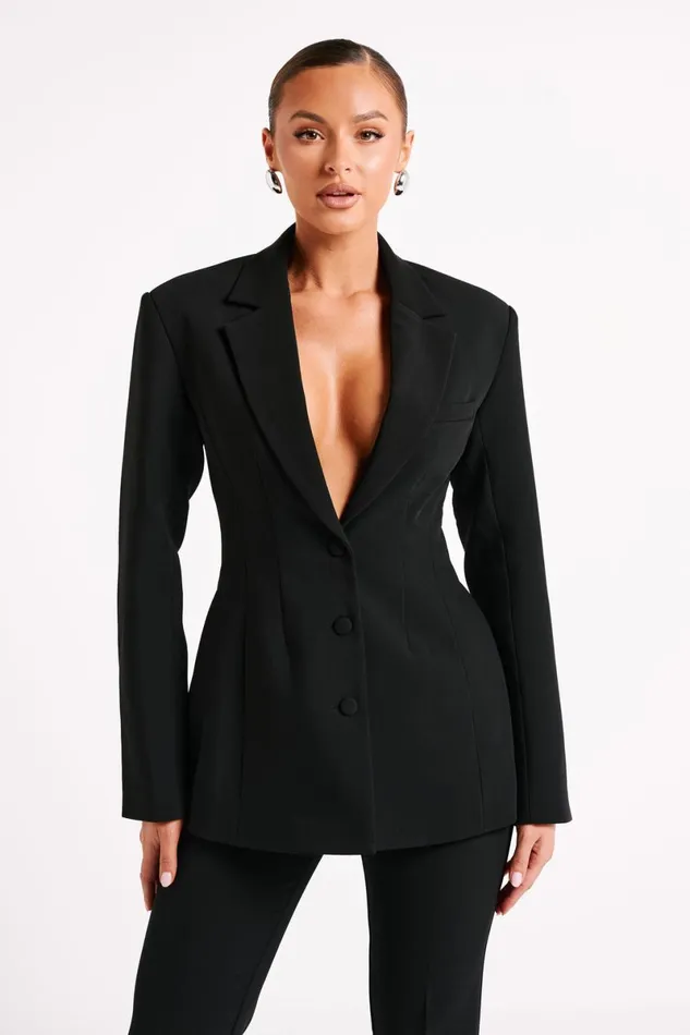Meshki Blazers Greer Hourglass Suiting Blazer 8211 Black Black 8211 Women