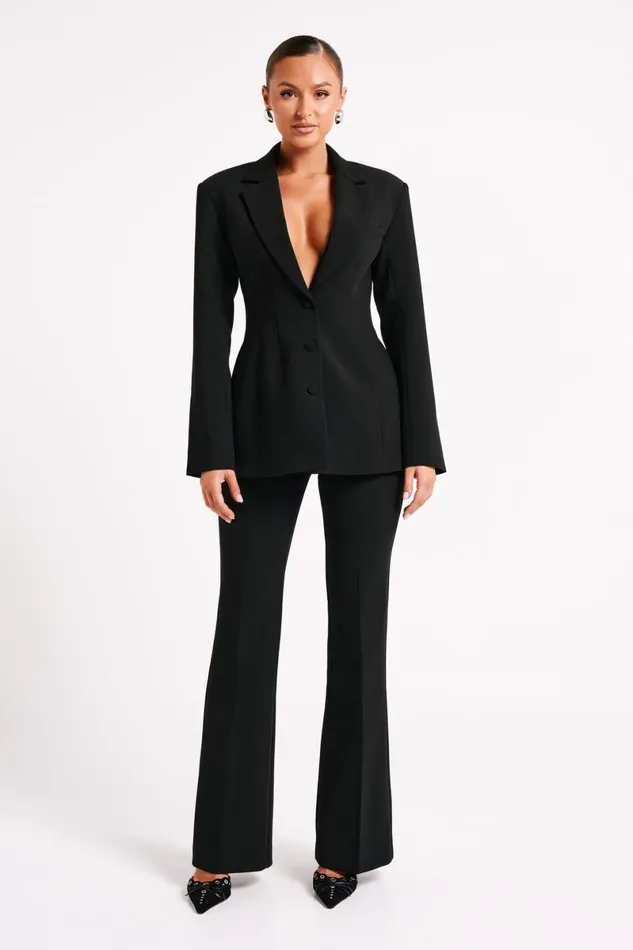 Meshki Blazers Greer Hourglass Suiting Blazer 8211 Black Black 8211 Women