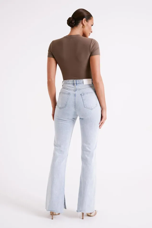 Meshki Bodysuits Francesca Crew Neck Short Sleeve Bodysuit 8211 Coco Coco 8211 Women