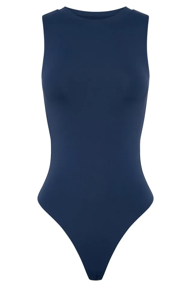 Meshki Bodysuits Jordyn Tank Sleeveless Bodysuit 8211 Midnight Navy Midnightnavy 8211 Women
