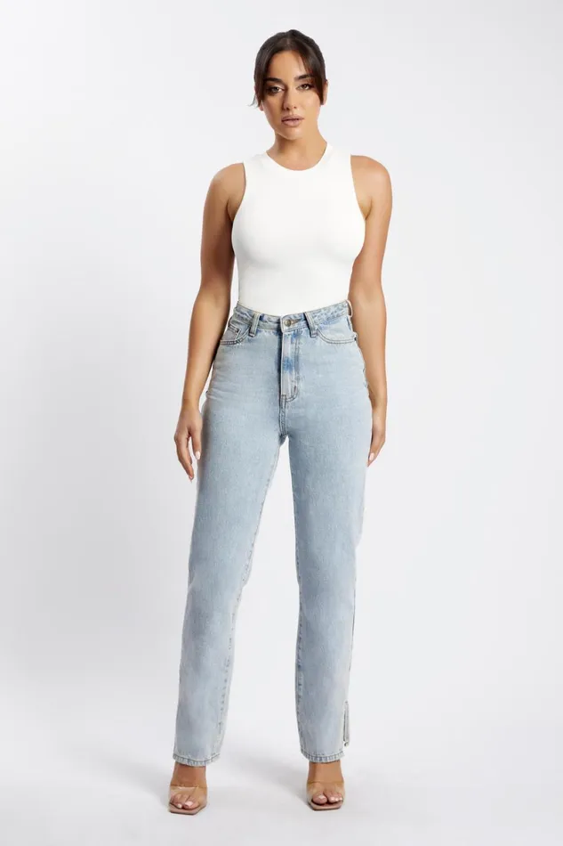 Meshki Bodysuits Jordyn Tank Sleeveless Bodysuit 8211 White White 8211 Women