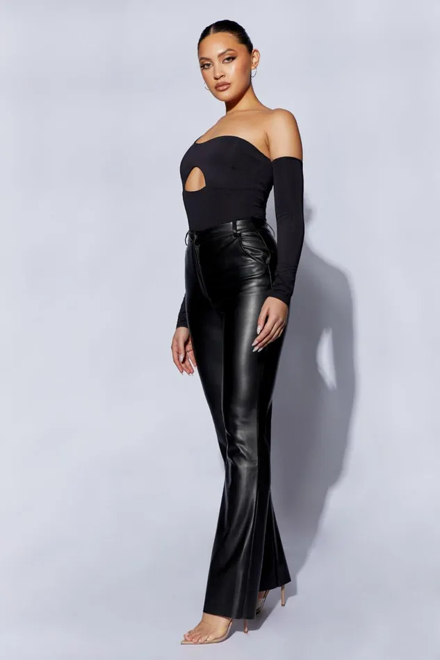 Meshki Bodysuits Lexi One Shoulder Cut Out Bodysuit 8211 Black Black 8211 Women Meshki Bodysuits Lexi One Shoulder Cut Out Bodysuit 8211 Black Black 8211 Women