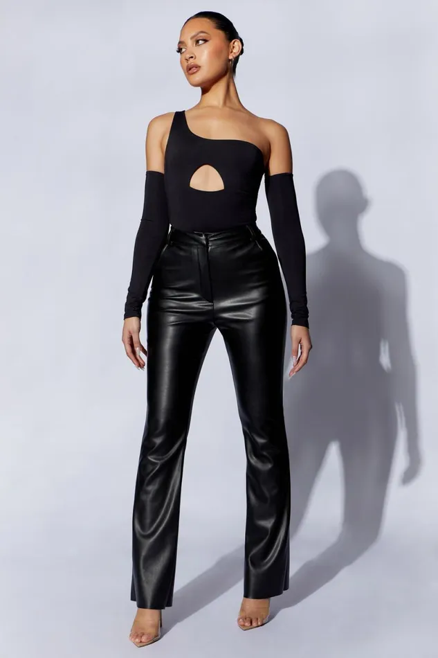 Meshki Bodysuits Lexi One Shoulder Cut Out Bodysuit 8211 Black Black 8211 Women Meshki Bodysuits Lexi One Shoulder Cut Out Bodysuit 8211 Black Black 8211 Women