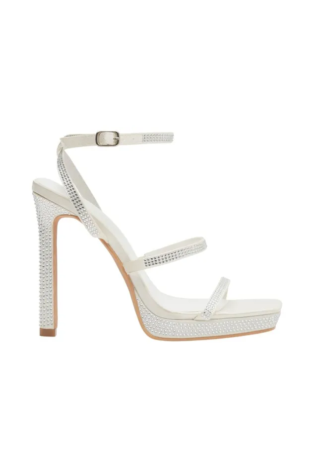 Meshki Brides Holland Diamante Heels 8211 Ivory Ivory 8211 Women