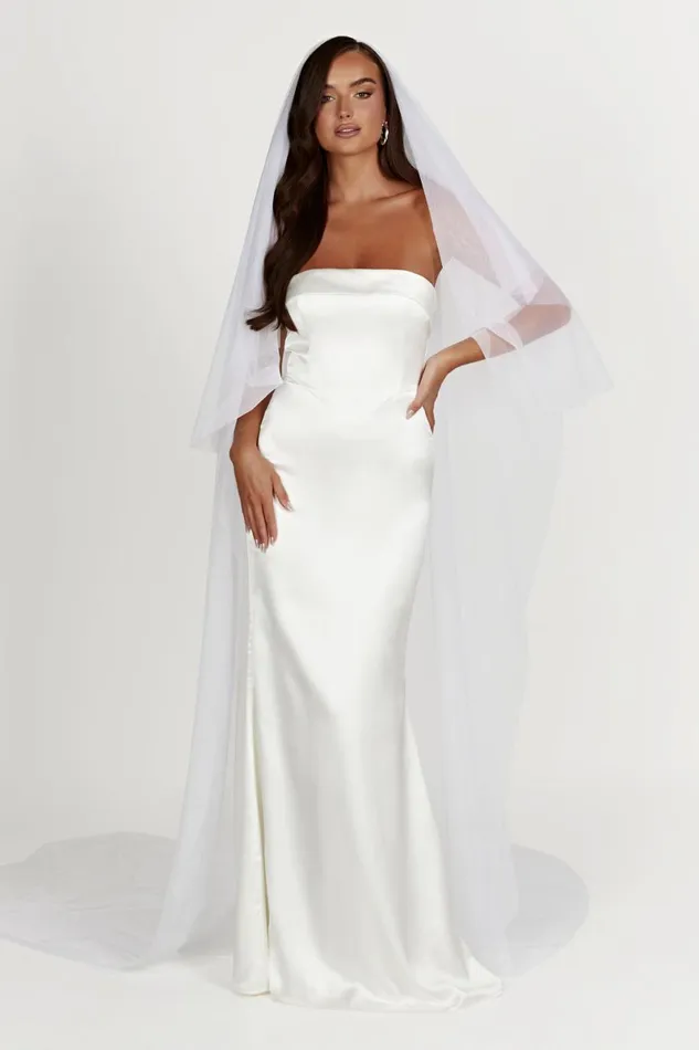 Meshki Brides Margareta Veil 8211 White White 8211 Women