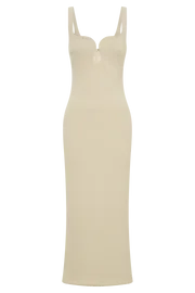 Meshki Bridesmaids Dimi Scoop Neck Midi Dress 8211 Cream Cream 8211 Women