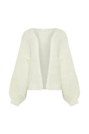 Meshki Coats and Jackets Irina Chunky Knit Cardigan 8211 Ivory Ivory 8211 Women