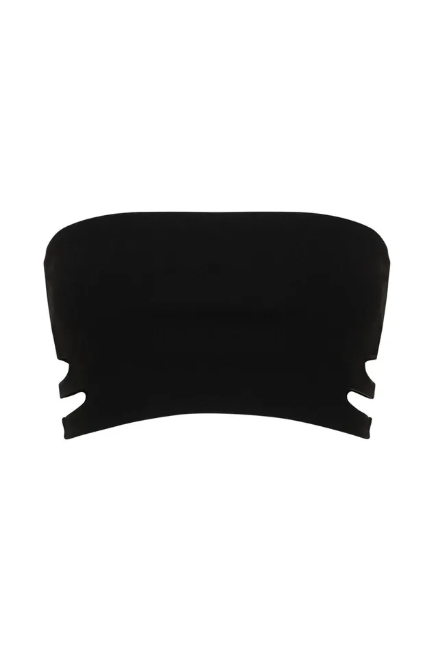 Meshki Crop Tops Audrina Cut Out Bandeau Top 8211 Black Black 8211 Women Meshki Crop Tops Audrina Cut Out Bandeau Top 8211 Black Black 8211 Women