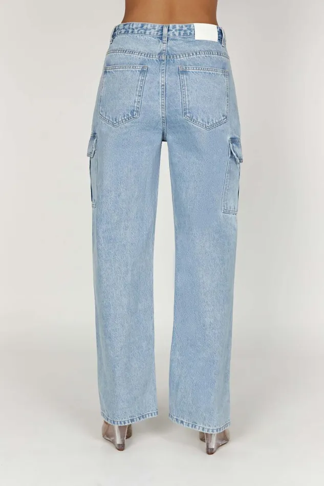 Meshki Denim Jagger Relaxed Denim Jean 8211 Mid Blue Midblue 8211 Women