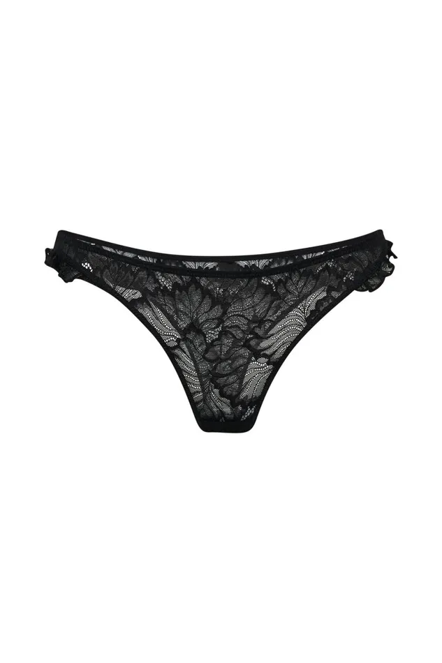 Meshki Intimates Roisin Lace Cheeky Cut Bottoms 8211 Black Black 8211 Women