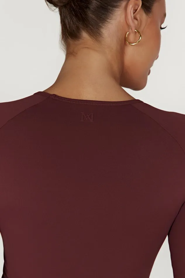Meshki Long Sleeve Tops Venus Long Sleeve Top 8211 Mahogany Mahogany 8211 Women