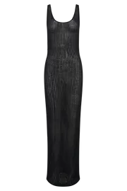 Meshki Maxi Dresses Abbey Ladder Knit Cowl Maxi Dress 8211 Black Black 8211 Women