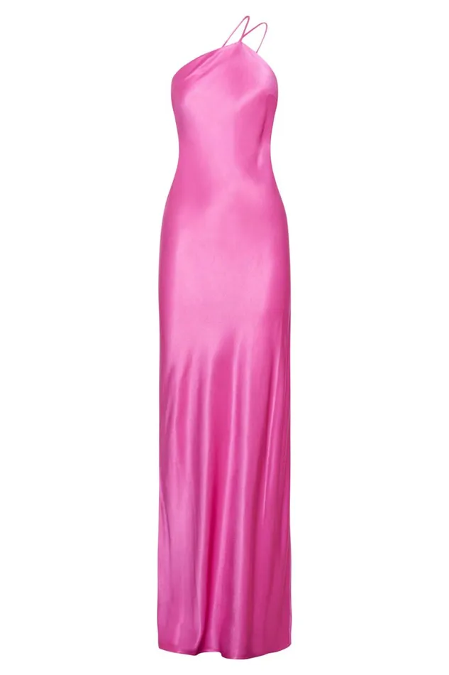 Meshki Maxi Dresses Alena One Shoulder Maxi Dress 8211 Pink Pink 8211 Women Meshki Maxi Dresses Alena One Shoulder Maxi Dress 8211 Pink Pink 8211 Women