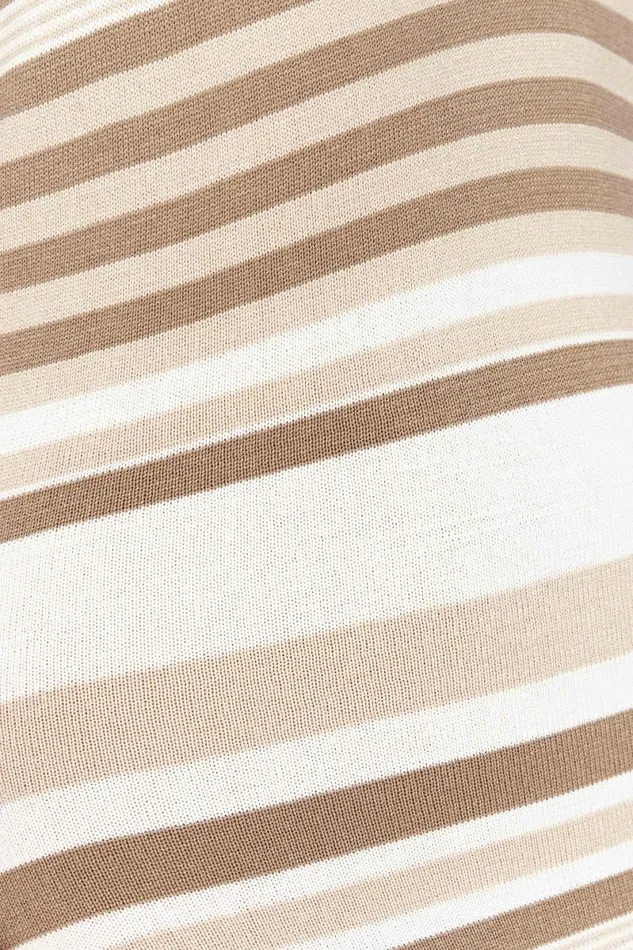 Meshki Maxi Dresses Brienne Stripe Maxi Dress 8211 Cream Cream 8211 Women