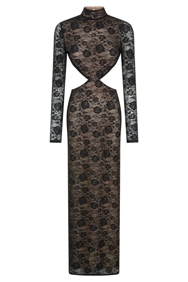 Meshki Maxi Dresses Callista Lace Maxi Dress 8211 Black Black 8211 Women