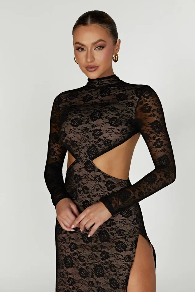 Meshki Maxi Dresses Callista Lace Maxi Dress 8211 Black Black 8211 Women