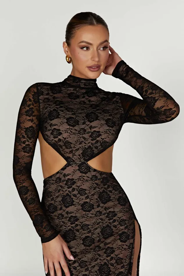 Meshki Maxi Dresses Callista Lace Maxi Dress 8211 Black Black 8211 Women