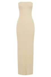 Meshki Maxi Dresses Emmy Strapless Knit Maxi Dress 8211 Wheat Wheat 8211 Women