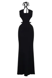 Meshki Maxi Dresses Minerva Cut Out Knit Maxi Dress 8211 Black Black 8211 Women