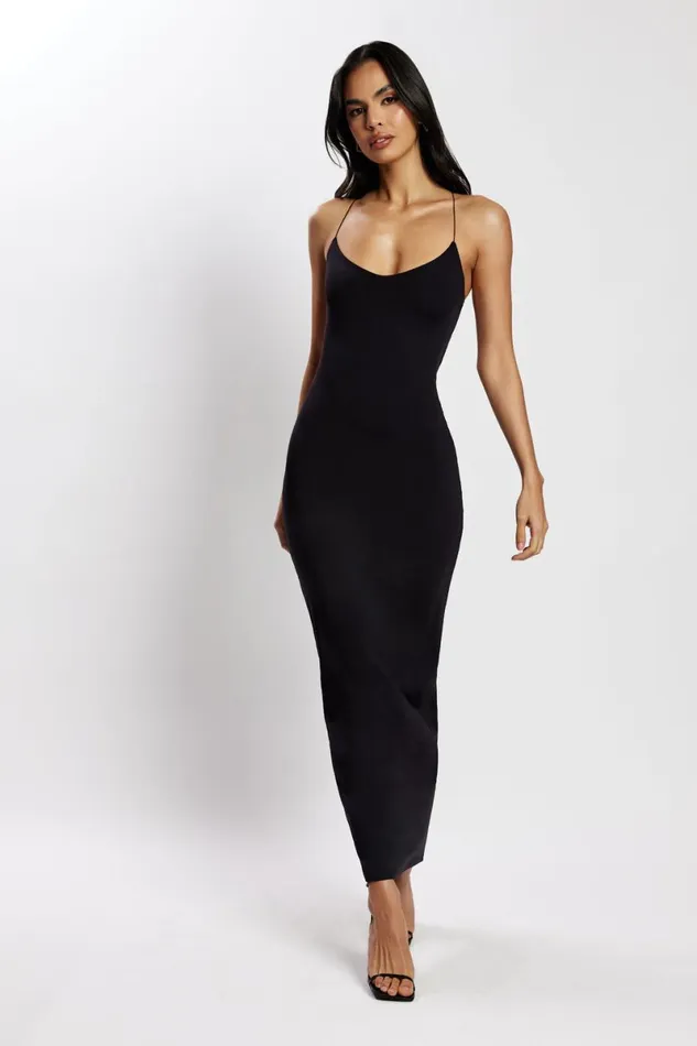 Meshki Maxi Dresses Sabine Backless Maxi Dress 8211 Black Black 8211 Women