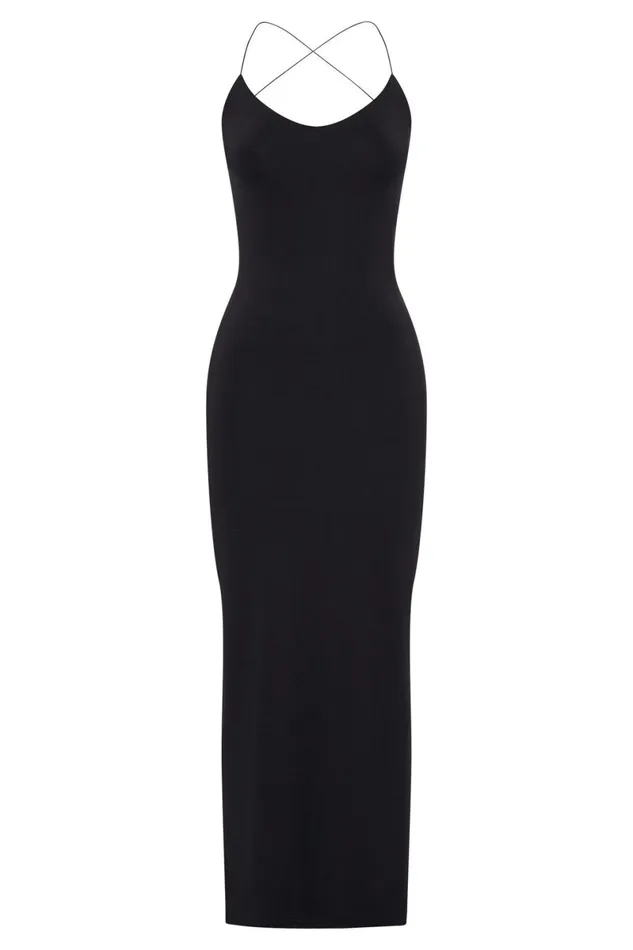 Meshki Maxi Dresses Sabine Backless Maxi Dress 8211 Black Black 8211 Women
