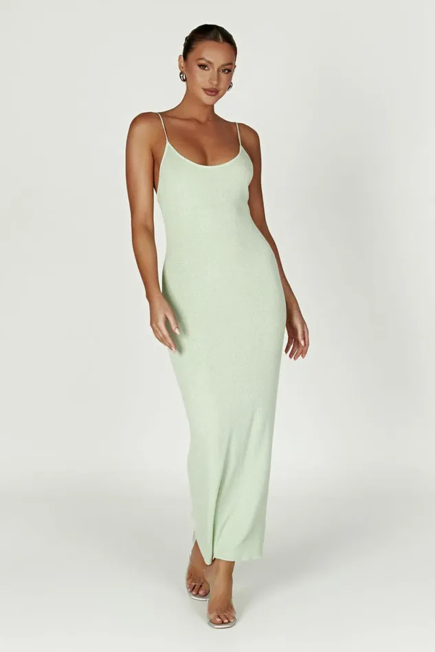 Meshki Midi Dresses Magnolia Knit Midi Dress 8211 Pistachio Green Pistachiogreen 8211 Women Meshki Midi Dresses Magnolia Knit Midi Dress 8211 Pistachio Green Pistachiogreen 8211 Women