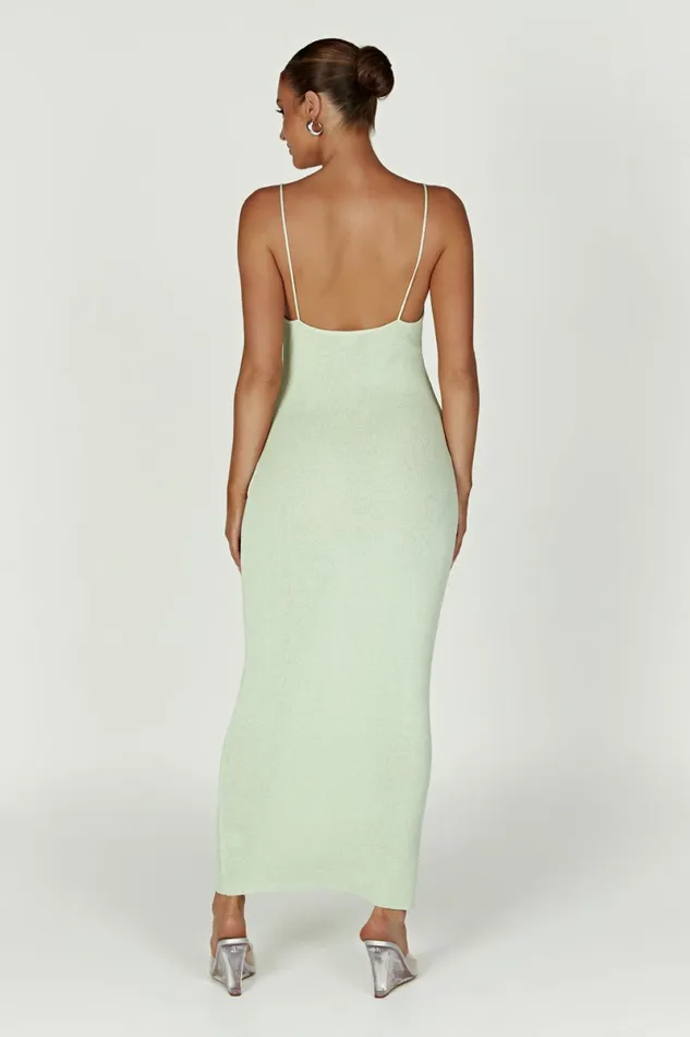 Meshki Midi Dresses Magnolia Knit Midi Dress 8211 Pistachio Green Pistachiogreen 8211 Women