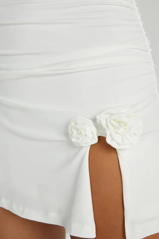 Meshki Mini Dresses Adeline Rose Halter Mini Dress 8211 White White 8211 Women