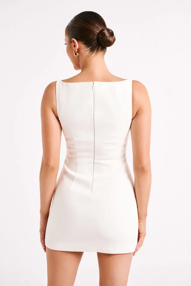 Meshki Mini Dresses Angela Suiting Mini Dress 8211 Ivory Ivory 8211 Women