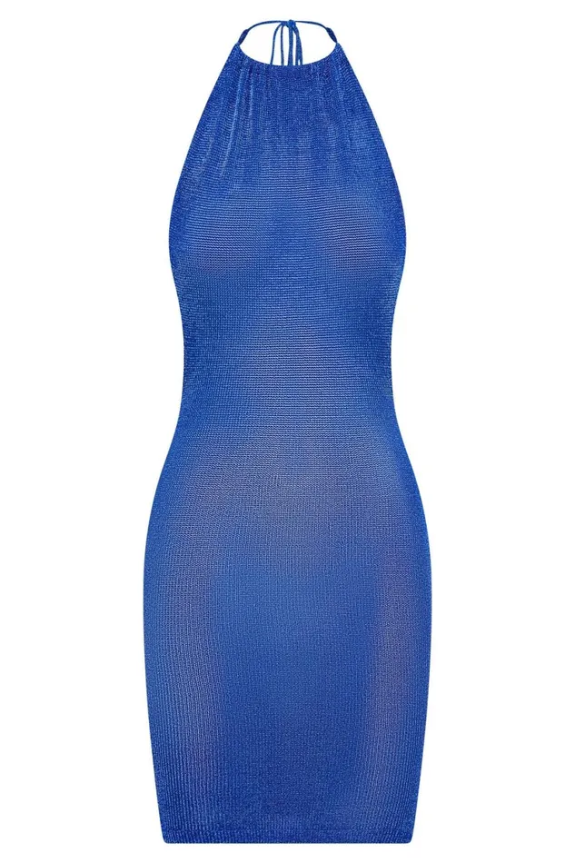 Meshki Mini Dresses Tala Halter Neck Mini Dress 8211 Persian Blue Persianblue 8211 Women Meshki Mini Dresses Tala Halter Neck Mini Dress 8211 Persian Blue Persianblue 8211 Women
