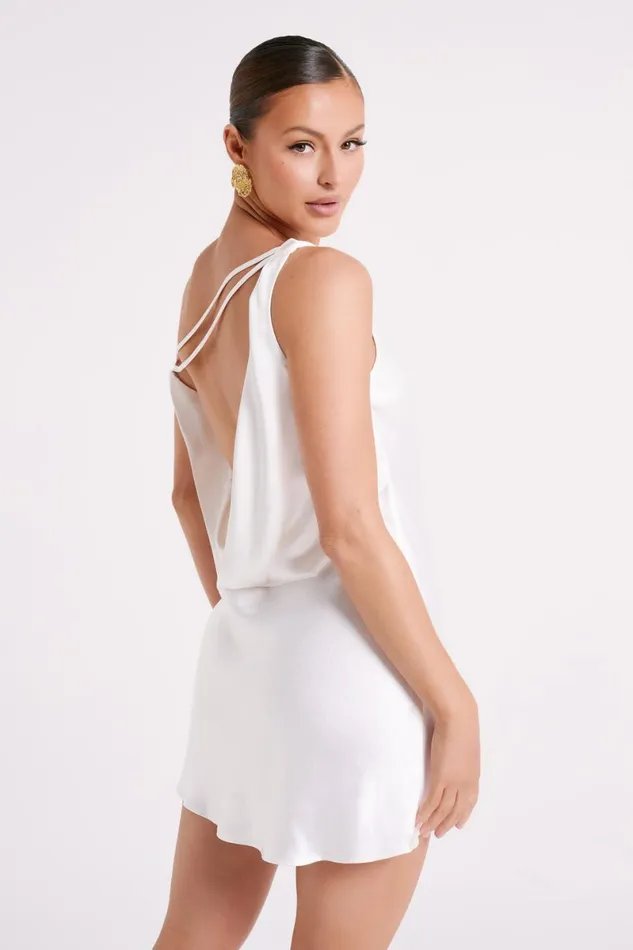 Meshki Mini Dresses Yvette Off Shoulder Mini Dress 8211 White White 8211 Women