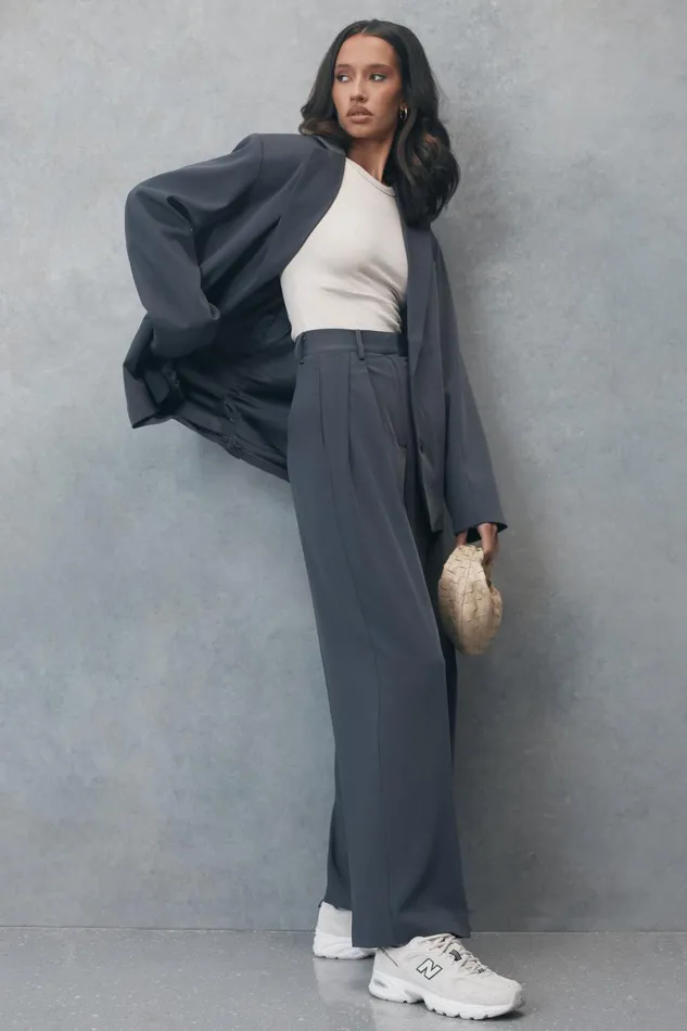 Meshki Pants Jemima Straight Leg Pants 8211 Charcoal Charcoal 8211 Women