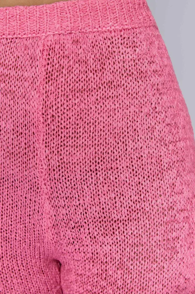Meshki Pants Mary Knit Flared Pants 8211 Bubblegum Pink Bubblegumpink 8211 Women Meshki Pants Mary Knit Flared Pants 8211 Bubblegum Pink Bubblegumpink 8211 Women