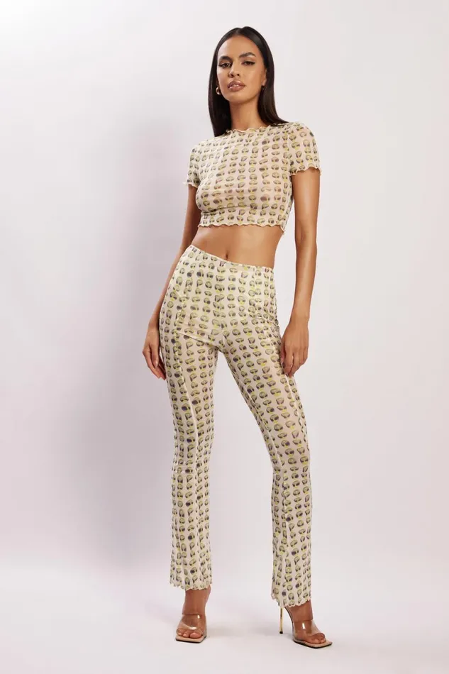 Meshki Pants Nora Mesh Straight Leg Pant 8211 Alien Print Alien Print 8211 Women Meshki Pants Nora Mesh Straight Leg Pant 8211 Alien Print Alien Print 8211 Women