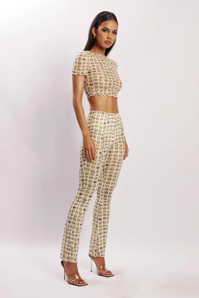 Meshki Pants Nora Mesh Straight Leg Pant 8211 Alien Print Alien Print 8211 Women Meshki Pants Nora Mesh Straight Leg Pant 8211 Alien Print Alien Print 8211 Women